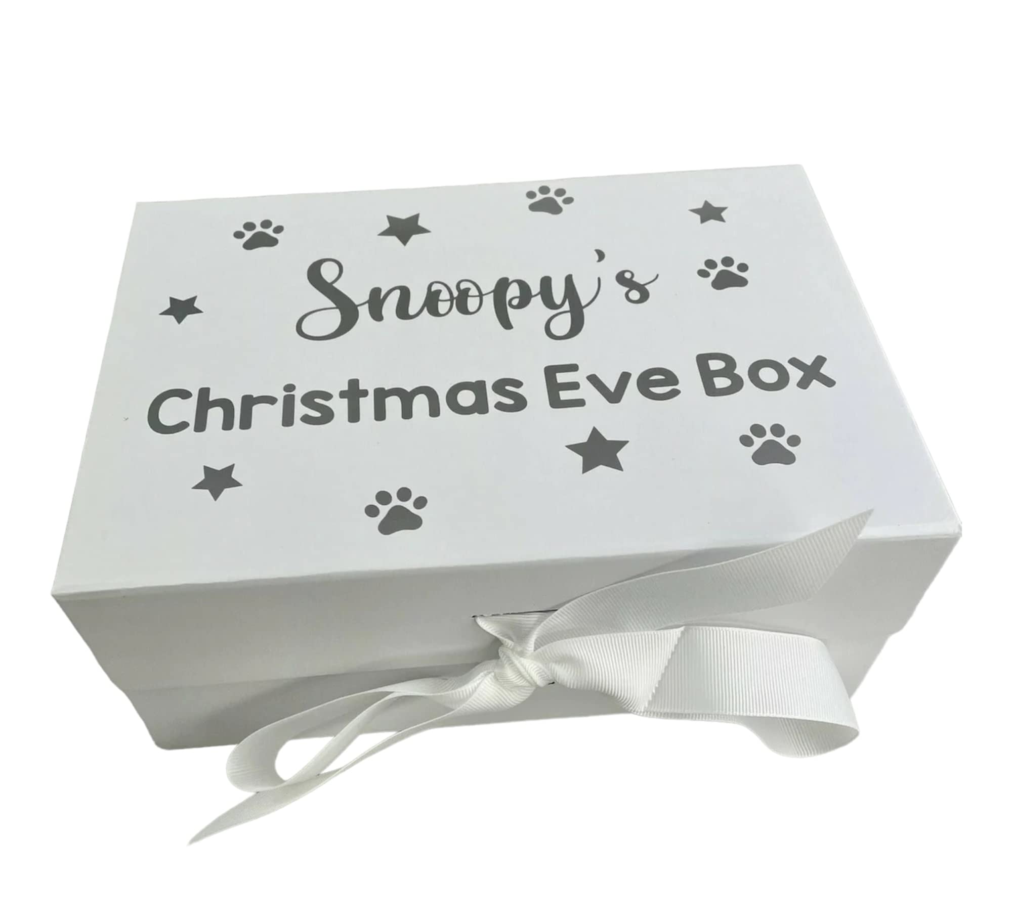 Little Secrets Clothing Personalised Dog Christmas Eve Box, Pet Xmas Treat Gift
