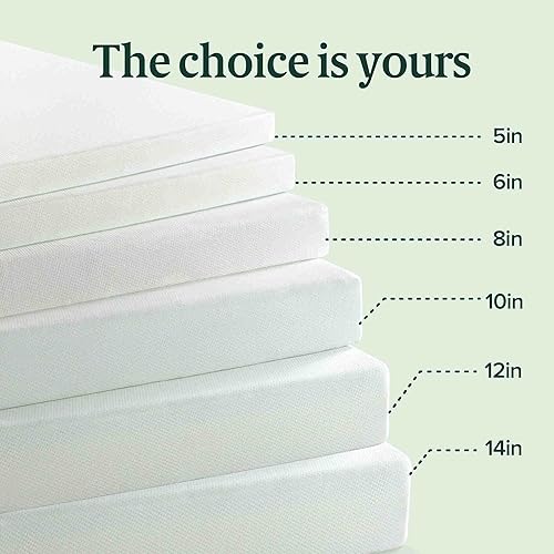 Miniatura 10 de Zinus 14 Inch King Green Tea Memory Foam Mattress, Fiberglass Free, Medium Firm Feel, Zoned Pressure Relief, Certified Safe Foams & Fabric, Mattress