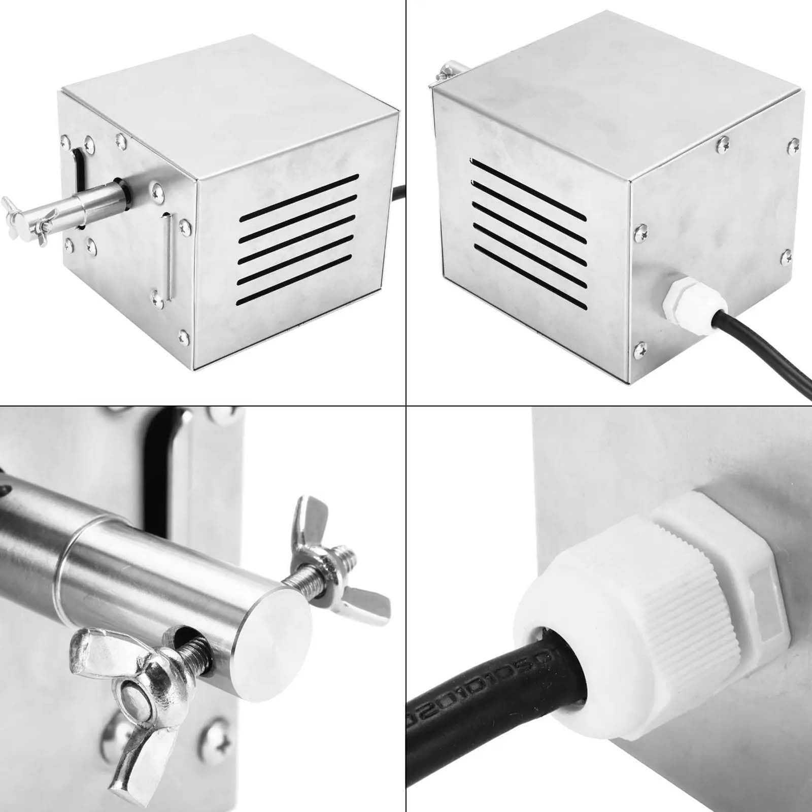 Motore Elettrico per Girarrosto per Barbecue, da 25 W A 40 W, da 80 A 160 kg, Motore in Acciaio Inox per Girarrosto per Barbecue, per Arrosti di Capra, Maiale, Pollo,140-160kg