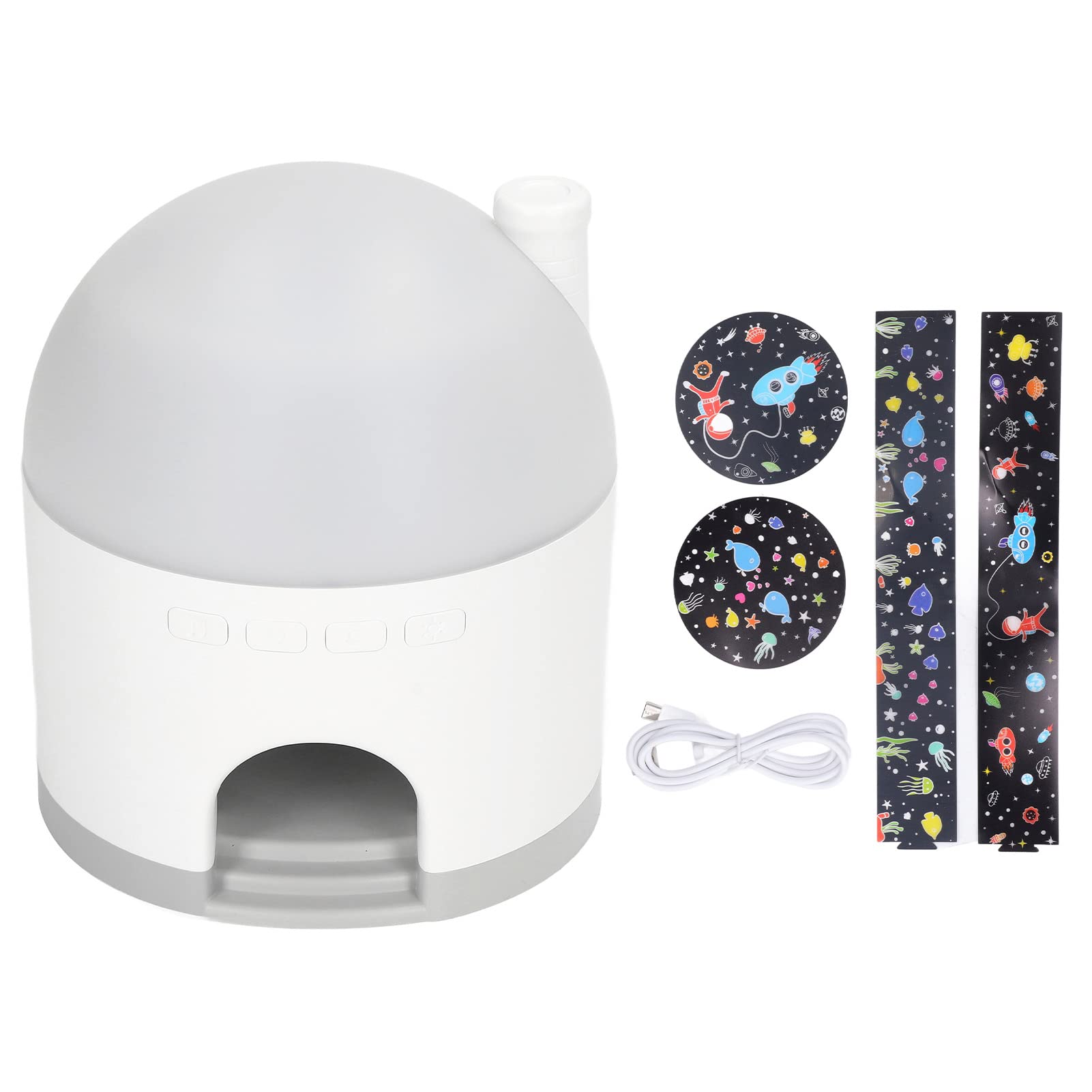 Tyenaza Luz De Noche De Estrellas para Niños, Lámpara De Proyección De Estrellas, Luz De Noche Innovadora Junto A La Cama, Dormitorio para Niños, Lámpara De Ambiente Romántica (Blanco)