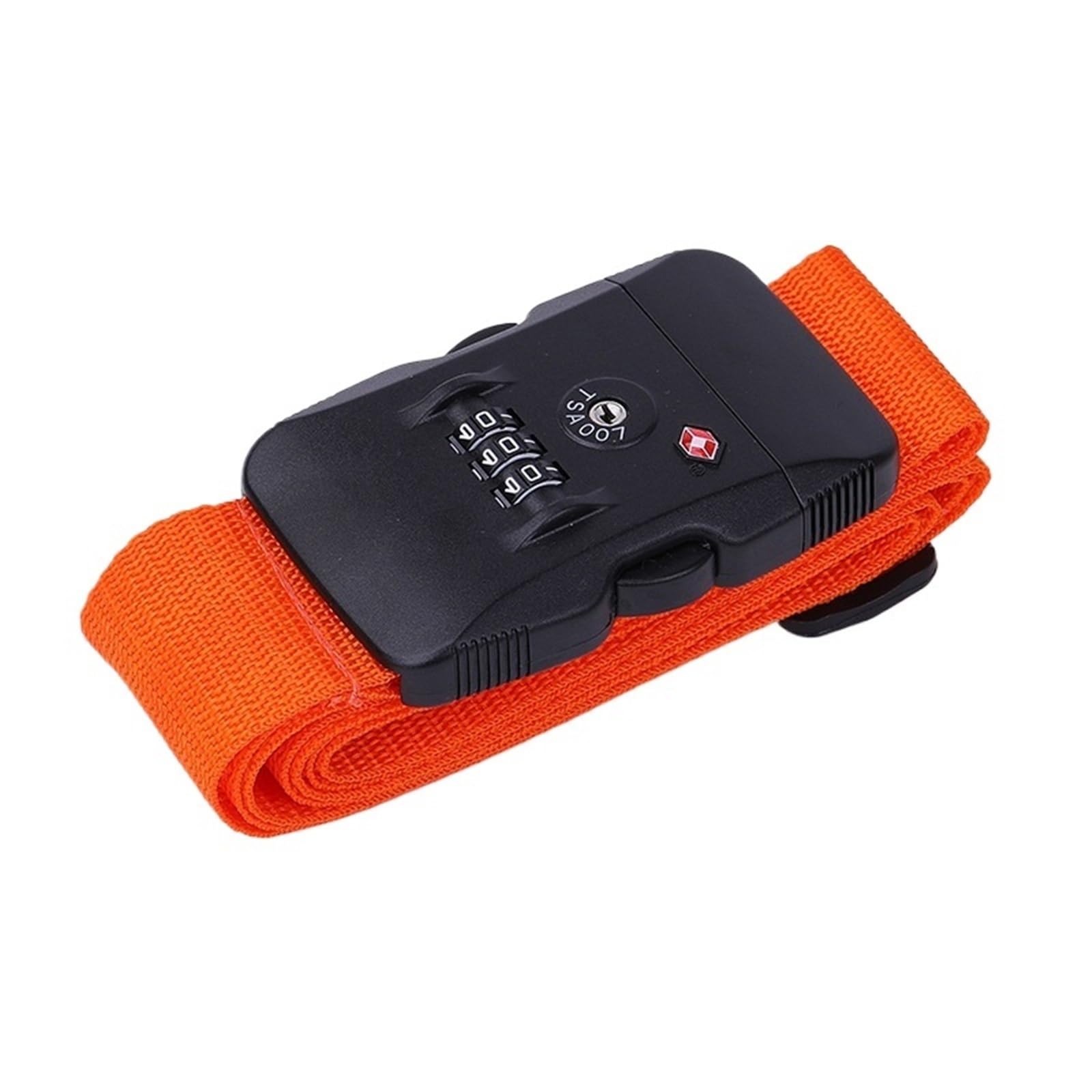 Cinturón de Equipaje con Bloqueo contraseña, Banda Ajustable for Maleta Viaje, Cuerda for, Correas 2M, Accesorios, 4 Uds para Equipaje de Viaje(Orange)