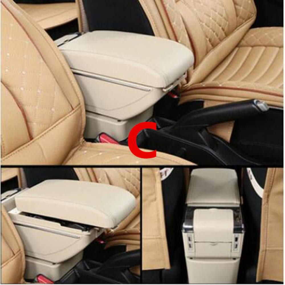 QFWCJ Center Console Storage Box For Great Wall Hover M4 2012 2014 for Haval M2 Coolbear 2010 2015 Armrest Arm Rest Rotatable 2013