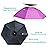Bocampty Umbrella Hat, 37 inch Fishing Umbrella Hat Hands Free Foldable UV Protection Fishing Cap Adjustable Headwear for Fishing Golf Gardening Sunshade Outdoor Purple