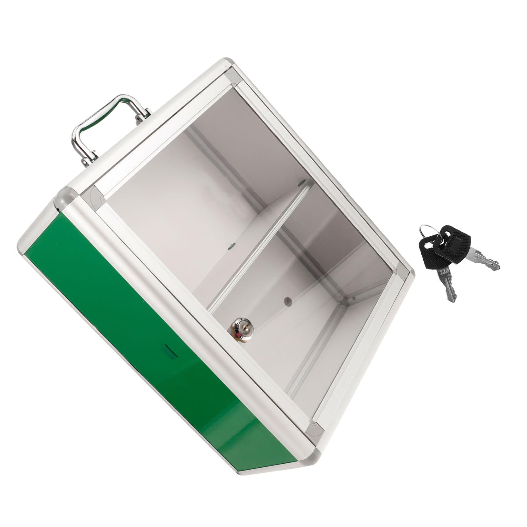 Alipis Botiquín de Primeros Auxilios y Almacenamiento Clasificado de Pared Gran Capacidad, Diseño Montado, Puerta Transparente para Uso en Hogar o Coche