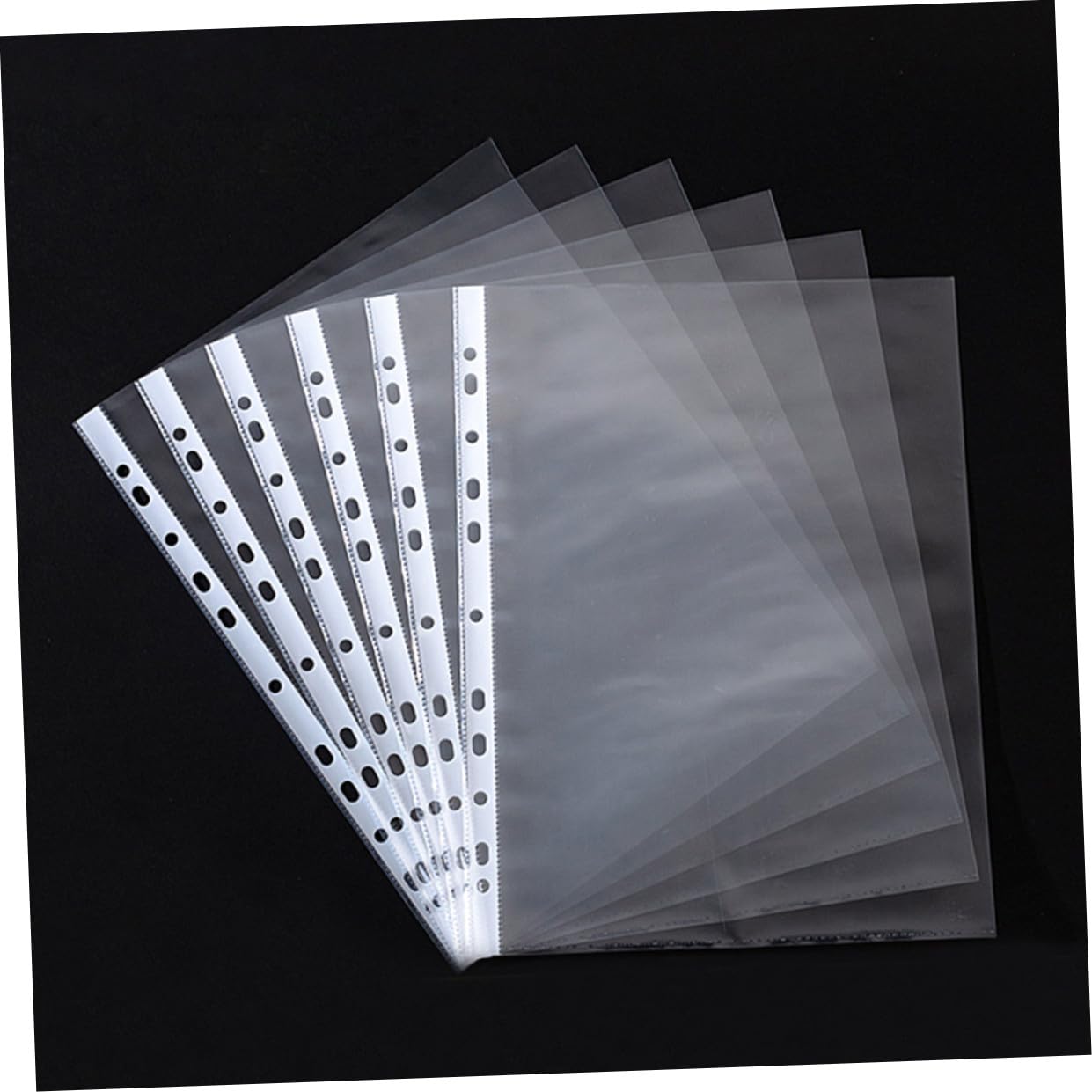 Angoily 100pezzi Raccoglitore Documenti Trasparente in Materiale Pp Resistente e Antiolio Leggero e Facile da Pulire per Mantenere Ordinati i Documenti