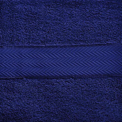 Image of Cloth Fusion 100% Cotton 500 GSM Towels for Bath Large Size Set of 2, Ultra Soft Bath Towel for Women and Men (55x27 inch, Grey-Blue)