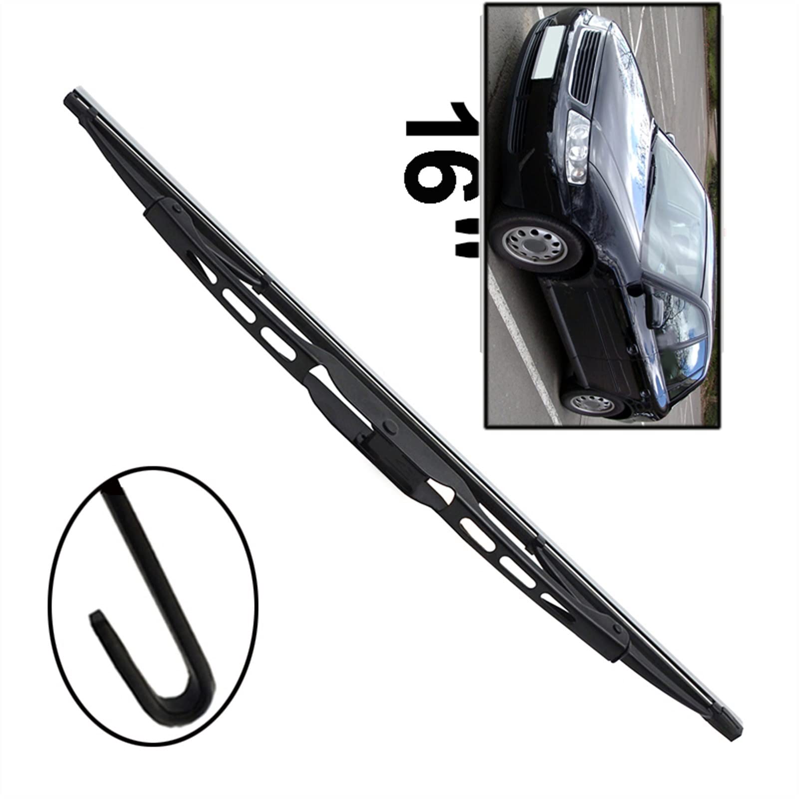 Heyner Set Spazzole Tergicristallo Exclusive Speed Per VW Transporter T4 (1990-2003) - 2 Lame Da 53cm, Con Spoiler, Gomma Nano Coating, Facili Da Montare