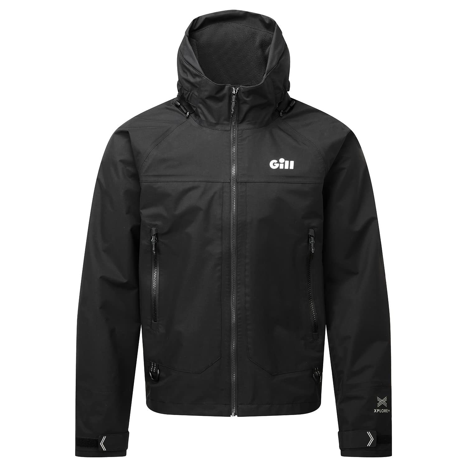 Gill Mens Verso Sailing Jacket - Waterproof, Fully Taped Seams, Breathable, Water & Stain Repellent (Black, XL)