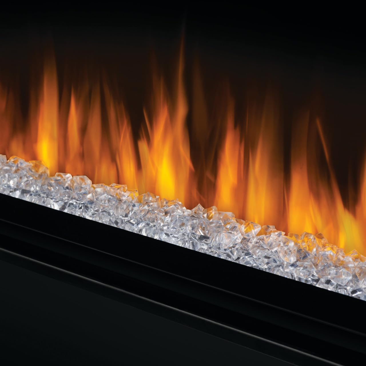 Amazon.com: Napoleon Alluravision Slimline 50 Wall Mount Electric Fireplace  - Multi-Color Flames with Large Crystal Cubes and Natural Looking Driftwood  Logs - with Remote Control - NEFL50CHS-1 : Home u0026 Kitchen