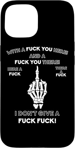 Vista 10 de Funda para iPhone 13 Pro Max Skeleton Middle Finger F You Pun Humor para adultos