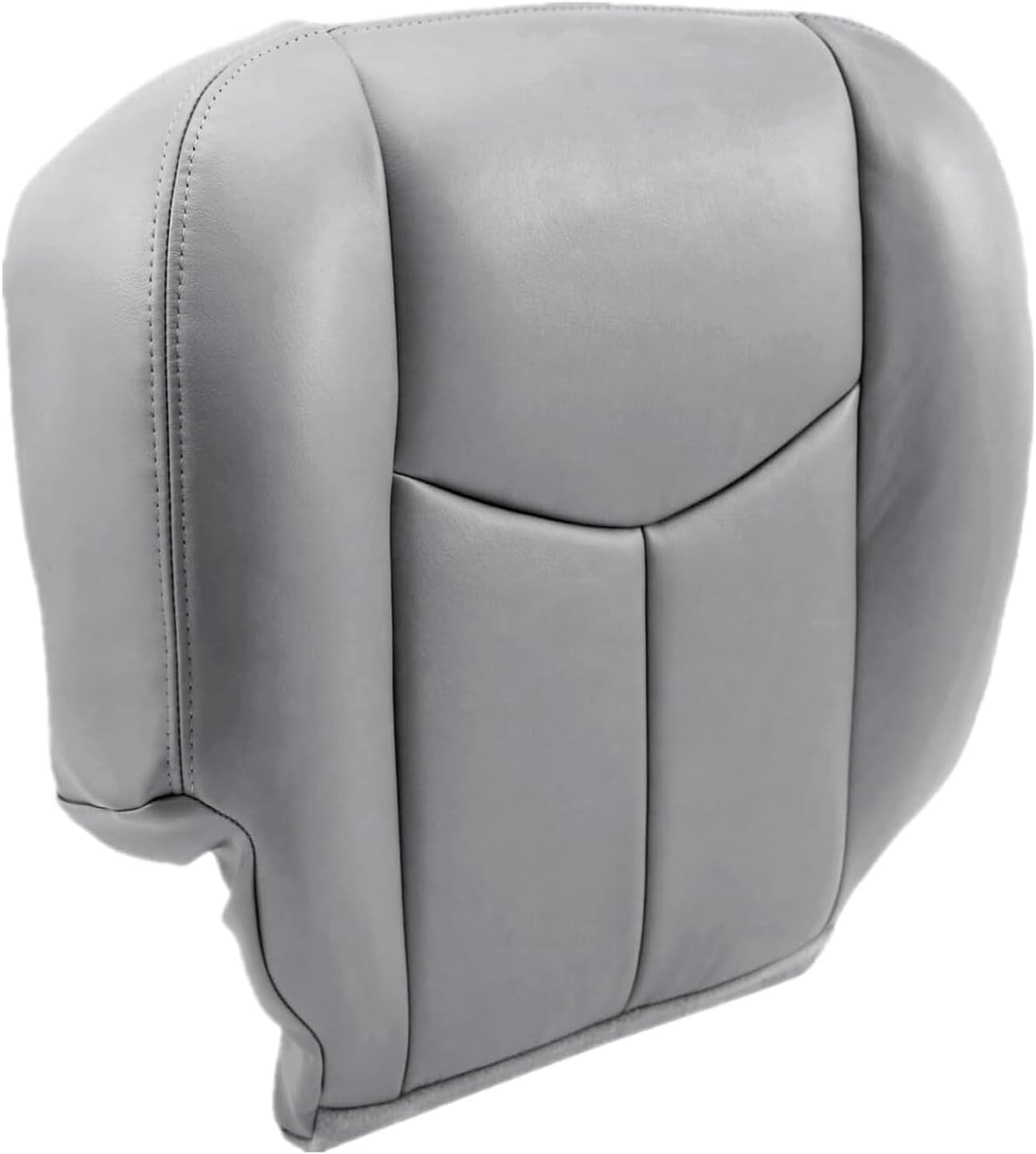 NLQR Light Gray 922/92i Driver & Passenger Bottom & Top Lean Back Replacement Seat Covers & Foam Cushion & Armrest covers fit for Chevy Silverado Tahoe Suburban Avalanche GMC Sierra Yukon XL 2003-2006