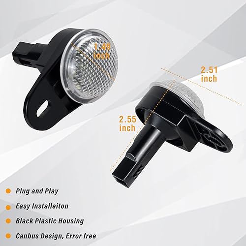 Miniatura 5 de NDRUSH Luces LED para interiores para pisos, luces de charco debajo del salpicadero, lámparas de cortesía, compatible con Dodge Durango Jeep