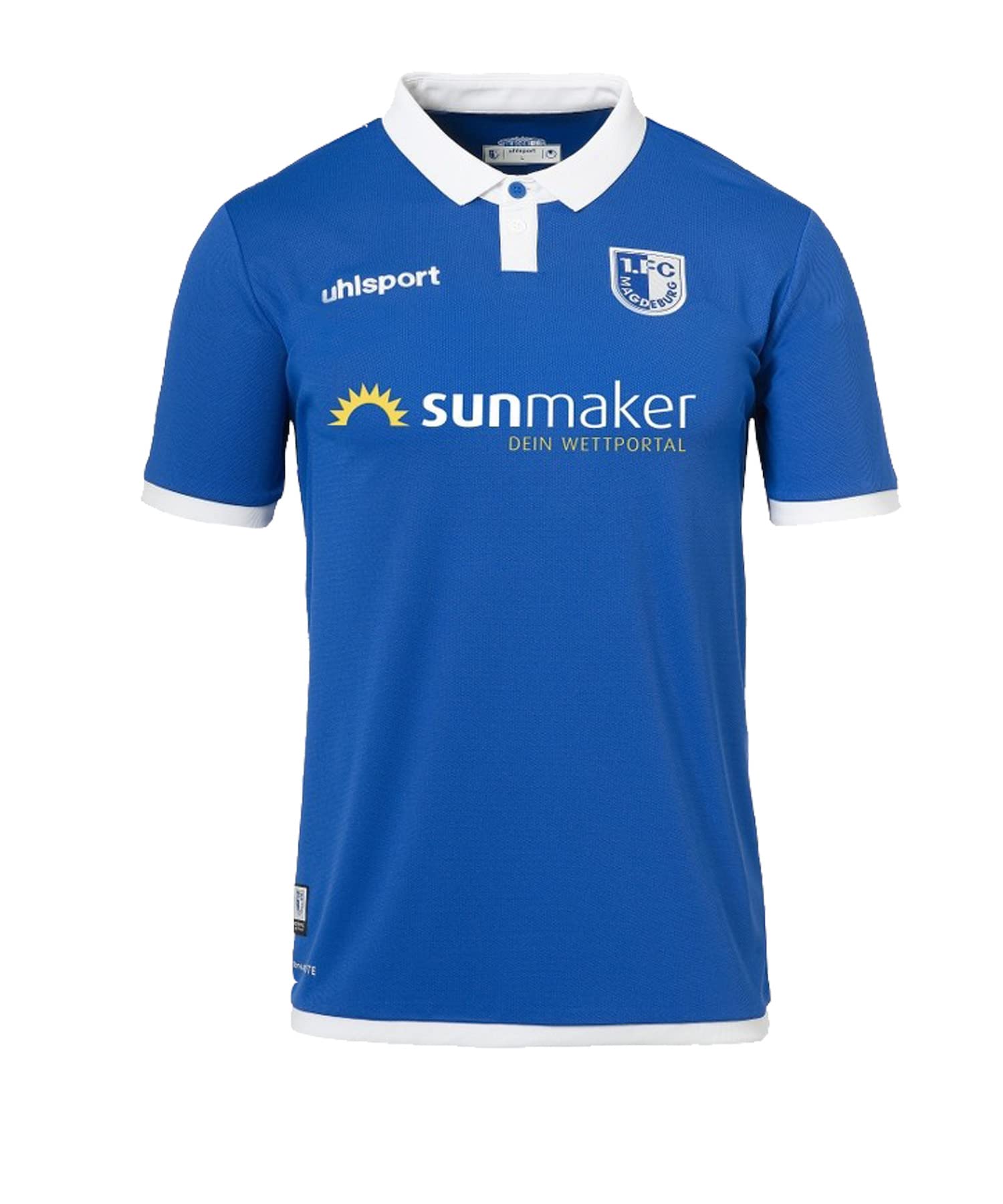 uhlsport Herren FCM 19/20 KA Home Trikot – azurblau/Weiß, Größe XXL
