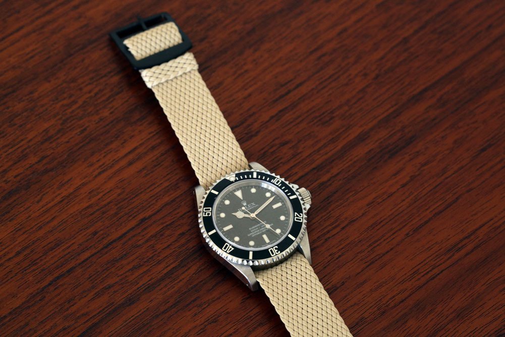 Da Luca Braided Nylon Perlon Watch Strap (PVD Buckle) 18mm 20mm 22mm 24mm