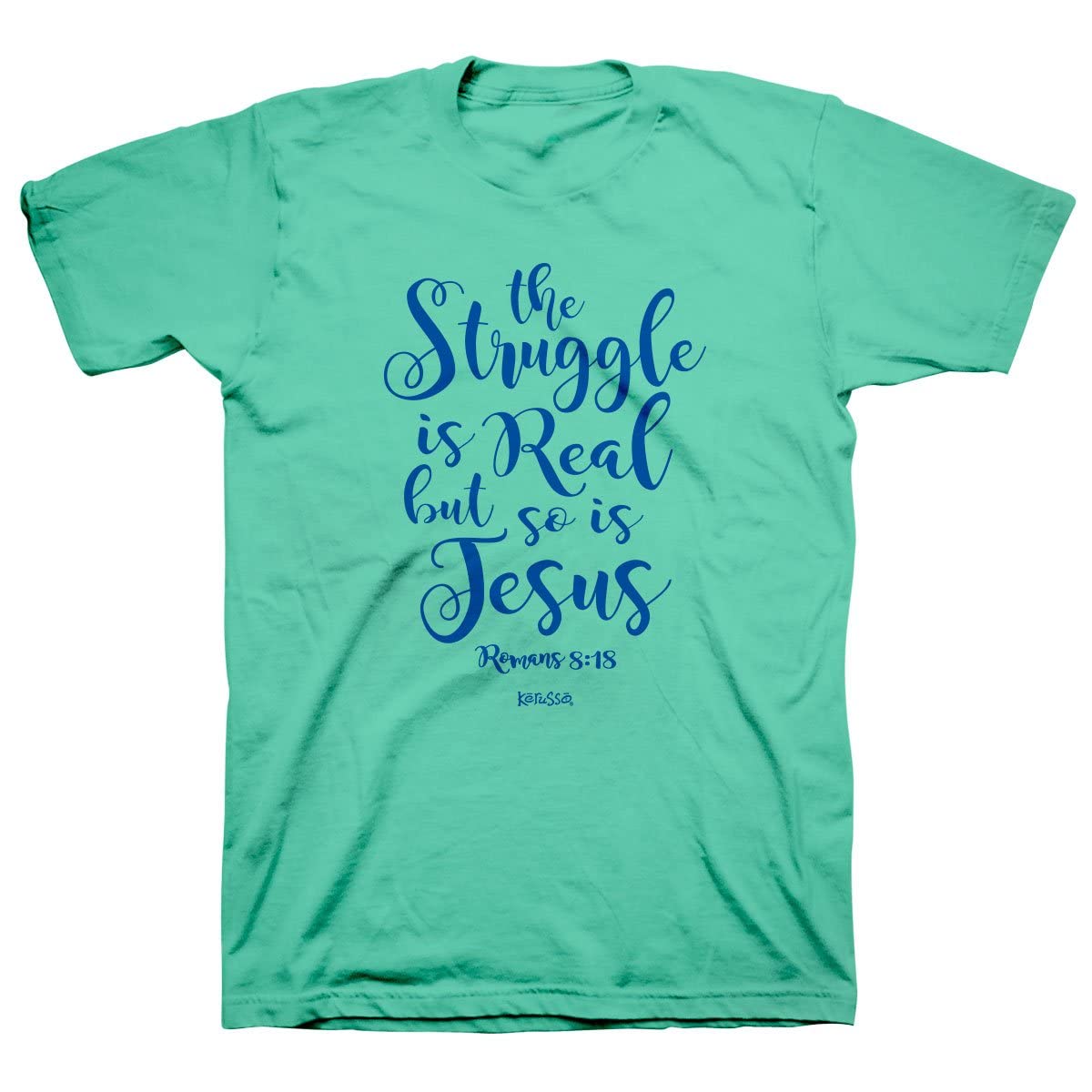 KerussoAdult Women's T-Shirt The Struggle - Cool Mint