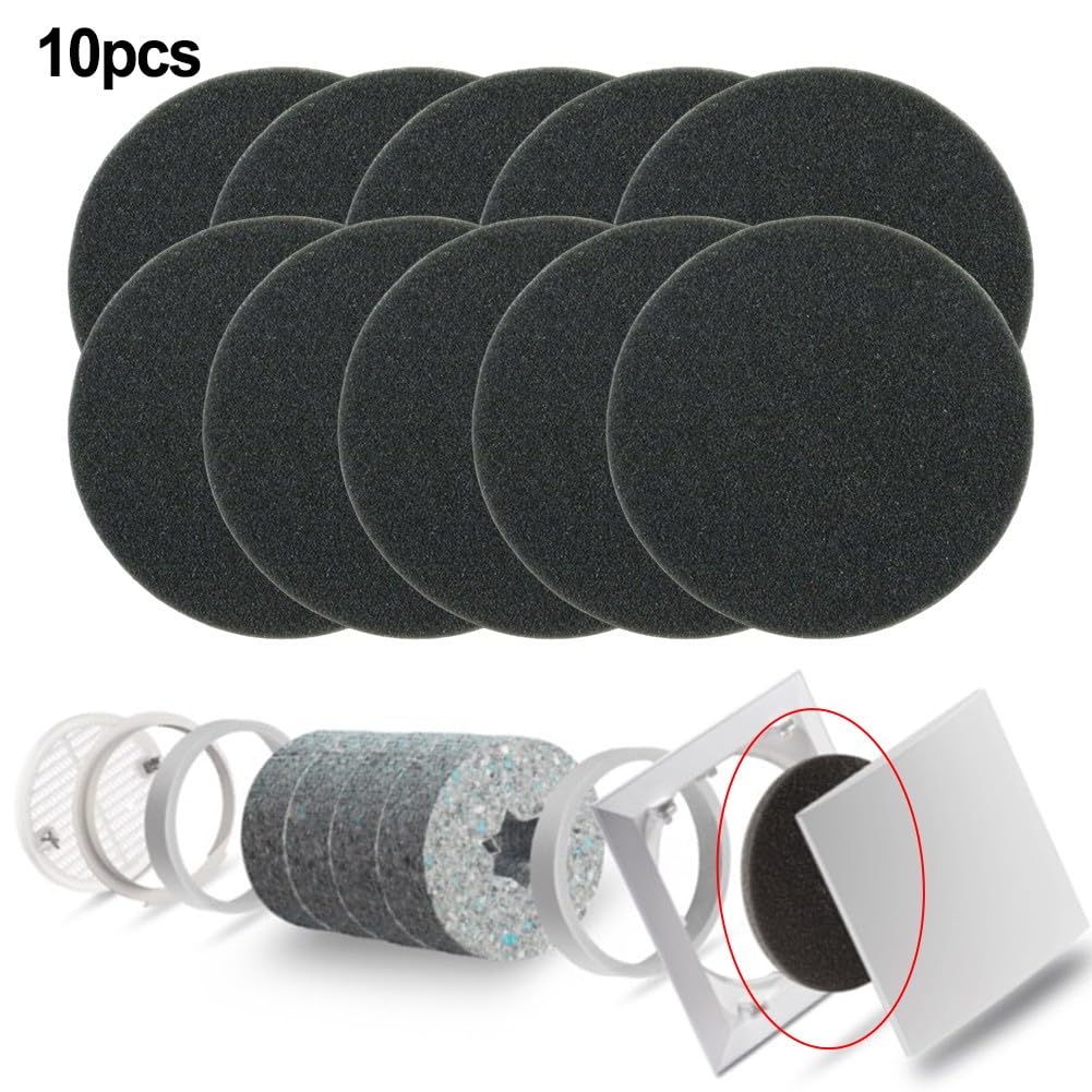Lunos - Filtri dell'aria G3, 140 mm, lavabili e riutilizzabili, per ALD ALD-R160 e2 AB 30/60 RA 15-60 e2kurz e2neo 9/FIB-3R 37214, prese di ventilazione a parete, confezione da 10