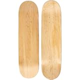 Moose Blank Skateboard Deck - Premium 7-Ply Maple Construction - Natural Wood - Choose from 10 Sizes - Includes 1 Board