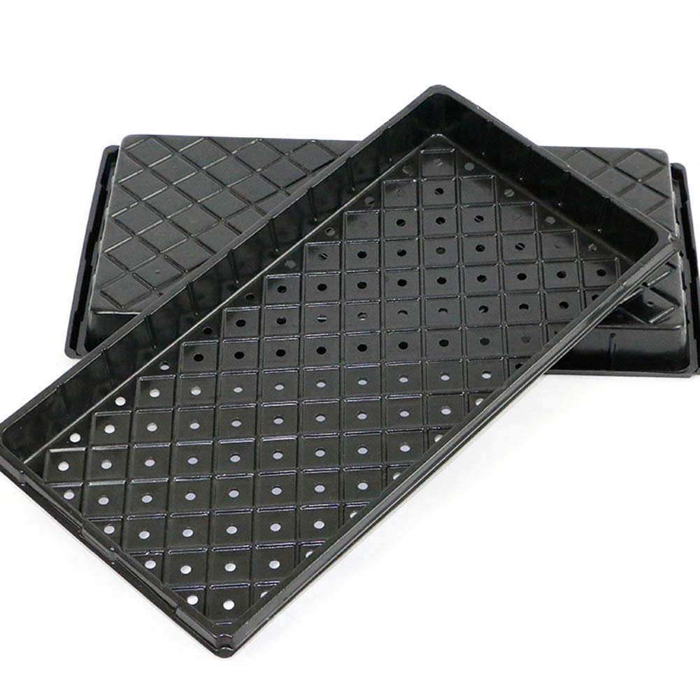2PCS impianto Crescere vassoi Garden Seed Nursery vassoi di plastica Vassoi di propagazione per Seme di partenza, Strong Vassoi Serra