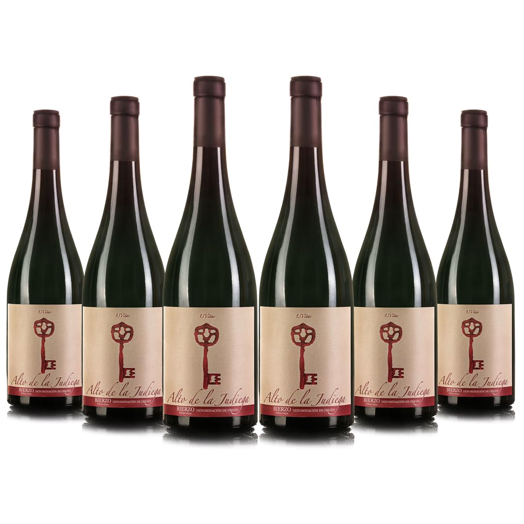 Alto de la Judiega Crianza D.O del Bierzo | Cosecha 2020 | 100% Mencía en roble francés | Pack de 6 botellas de 750ml