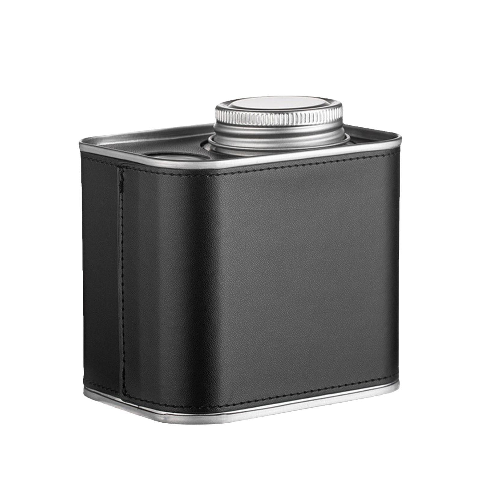 CYDZSRA Durable Airtight Coffee Container Stainless Steel Jars For Tea And Bean Storage Coffee Canister Airtight Containers Durable. Food Storage Tea Jars Portable, Black, 93x96mm