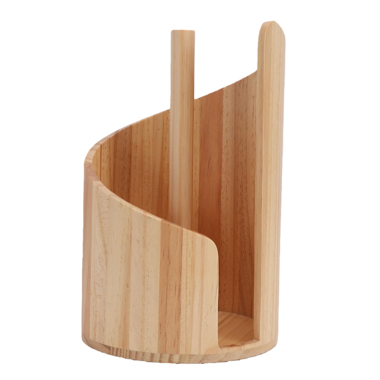 Portarrollos de madera natural para mesa de comedor y encimeras rústicas