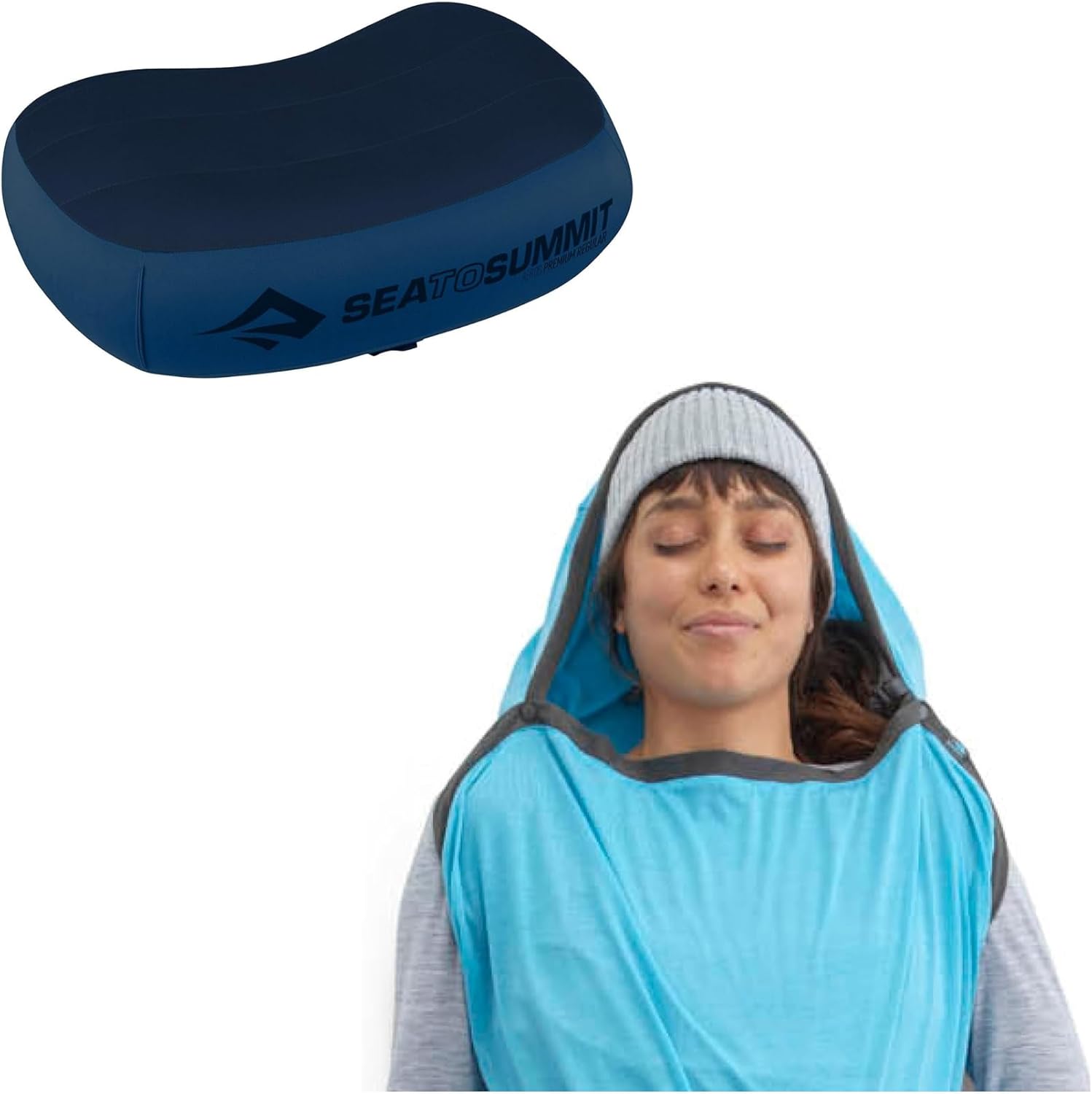 Sea to Summit Sleep System: Aeros Premium Pillow and Breeze Sleeping Bag Liner