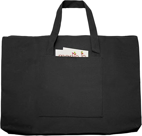 Cupohus Bolsa impermeable para portafolio de arte de 20 x 26 pulgadas para obras de arte de 18 x 24 pulgadas con bolsillos exteriores y asa, bolsa