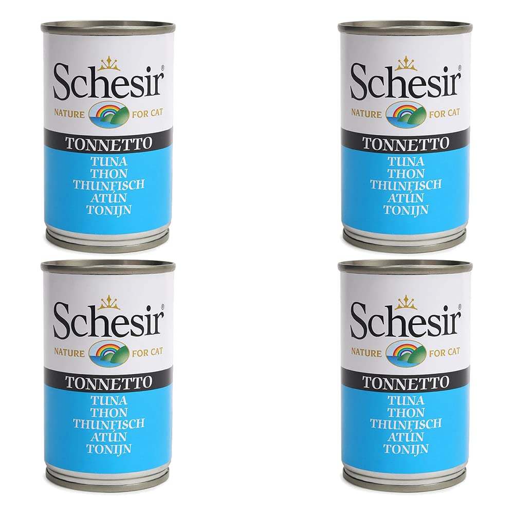 Schesir 51% Tuna and Rice in Jelly Canned Wet Cat Food - 140g Each - Pack of 4 (B0992RG65X) Amazon Price History, Amazon Price Tracker