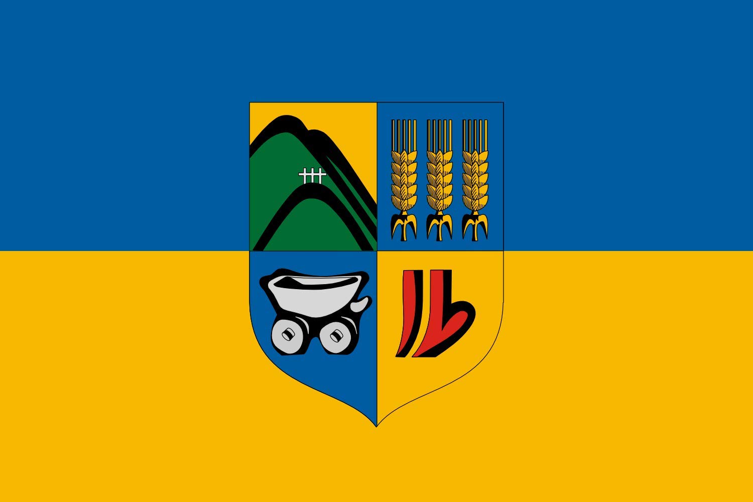 Drapeau Budakalász de Prestige | Format Paysage Premium 1,35m²