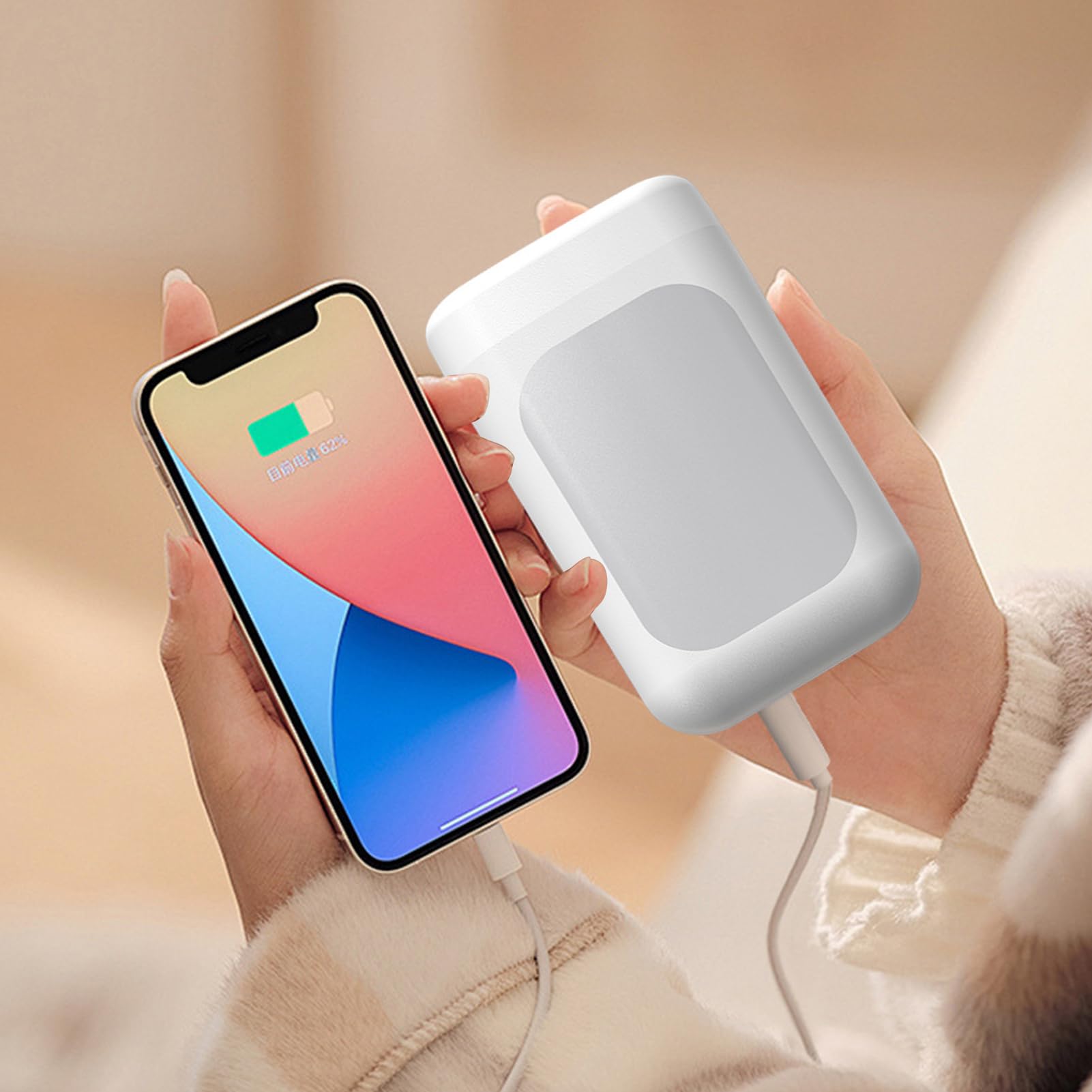 Riscaldamani Elettrici per Caccia - 6000mAh 3 Livelli Temperatura | Regolabile per Campeggio | Dispositivo Riscaldante per Lavoro Viaggi Pendolari Sport Invernali | Avventura Attività Stadio