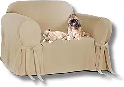 Capa para Sofá de 1 Lugar em Gorgurão Bege