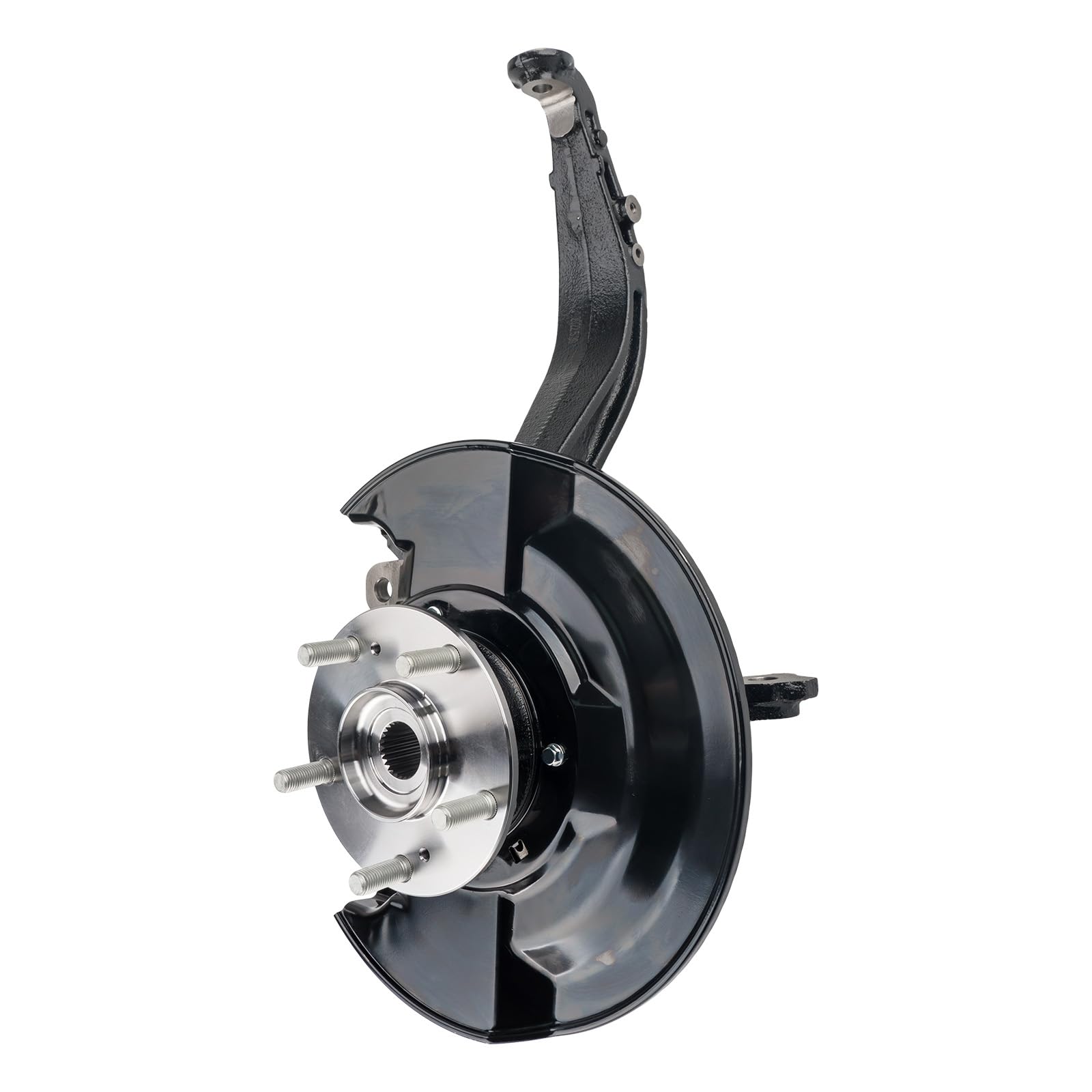 PHILTOP Steering Knuckle &amp; Wheel Bearing Hub Assembly, 1PC Front Left Driver Side Compatible with Accord 2003-2007 2.4L Replaces 698-401