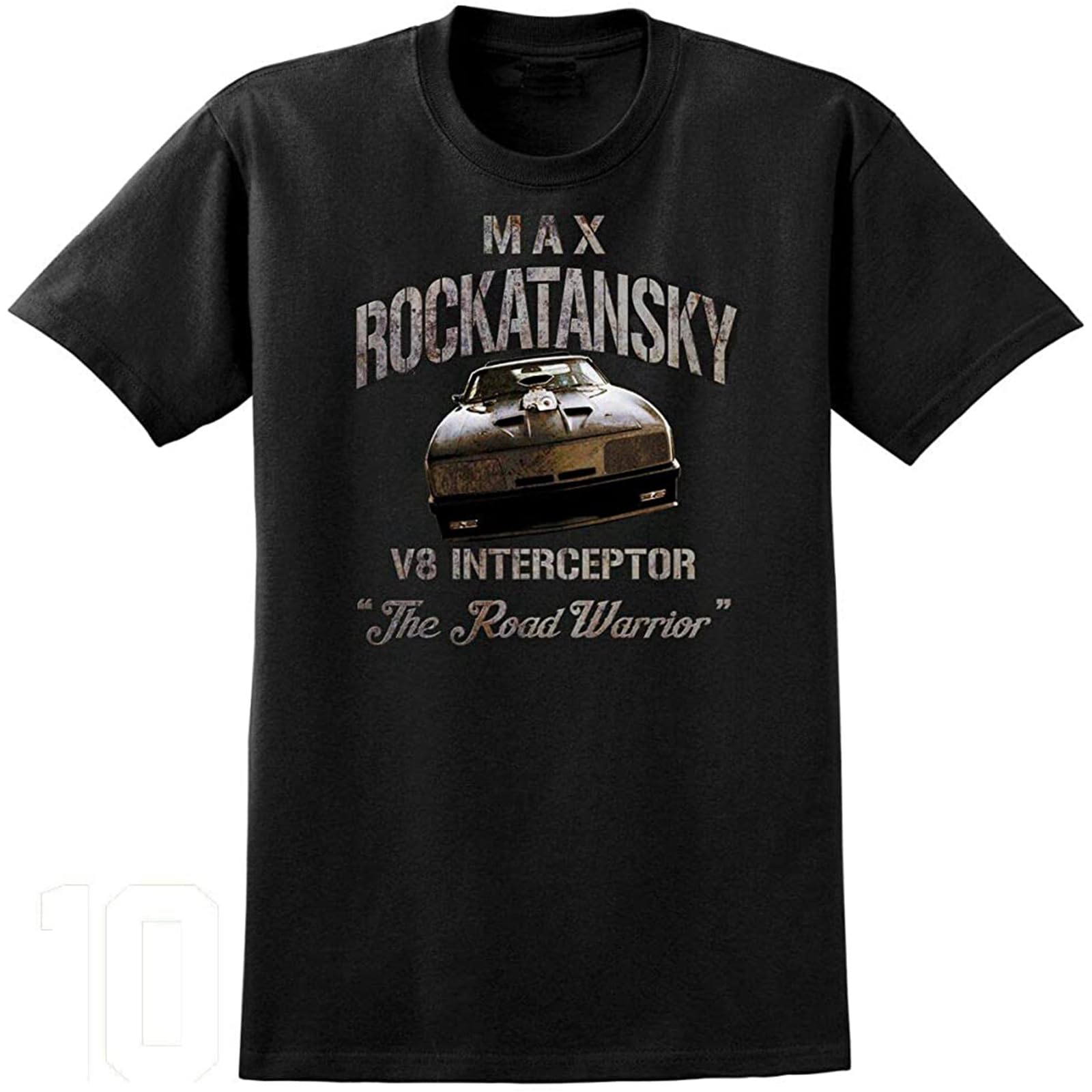 Amairart Men's Black Mad Max V8 Interceptor Movie Inspired T Shirt Gt Falcon Muscle Car Tee Shirt L