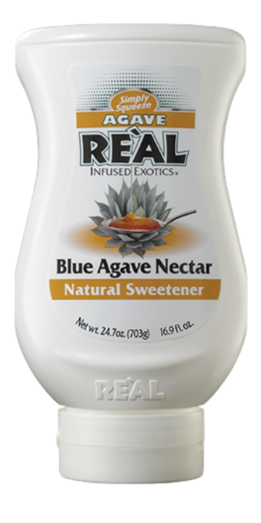 Re’al Syrup | 100% Blue Agave Nectar | 500ml |Natural Ingredients| Sweetener | Vegan| Cocktails, Baking, Smoothies, Diabetic, Desserts
