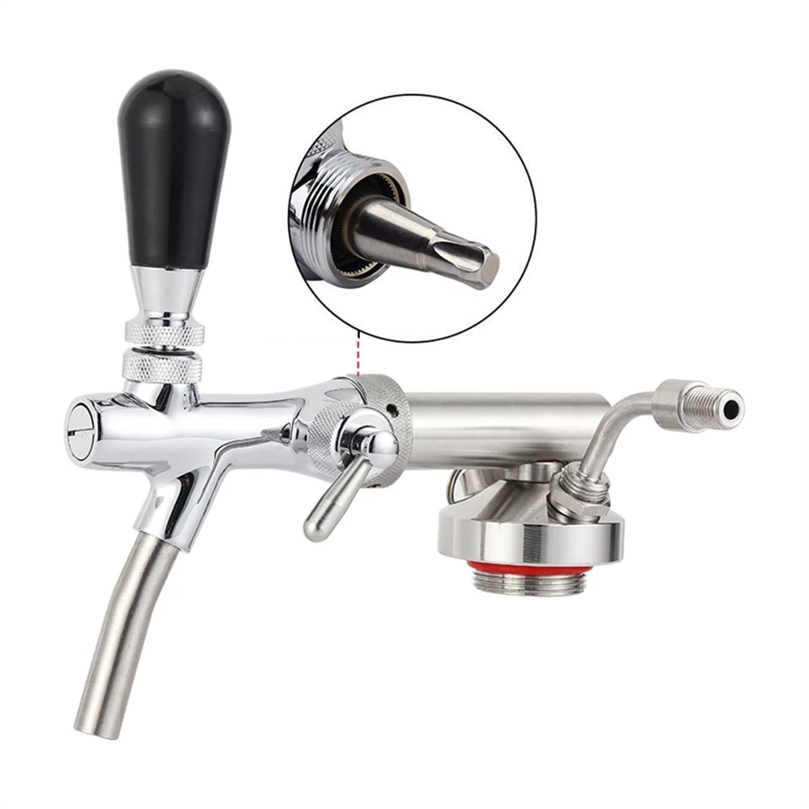 bierbrauset Mini-Keg-Speer-Bier-Brummhahn-Spender, Craft-Bierfass-Schnellanschluss Heimbrau-Sets(Type 2)
