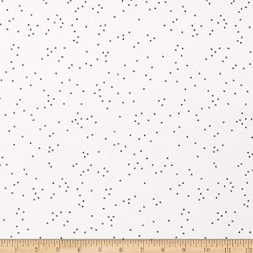 Riley Blake Blossoms On White In Color Navy, Fabric by the Yard