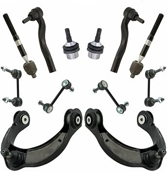 4pcs Front Inner Outer Tie Rods 2pcs Front Sway Bar Linkages 2pcs Front Upper Control Arms 2pcs Rear Sway Bar Linkages 2pcs Front Lower Ball Joints LH Side