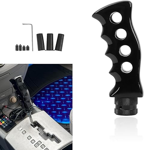 Miniatura 1 de Yumfugu Pack-1 Pomo de palanca de cambios para automóvil, kit de puntas de cambio de transmisión manual para automóvil, mango de cuchillo de agarre