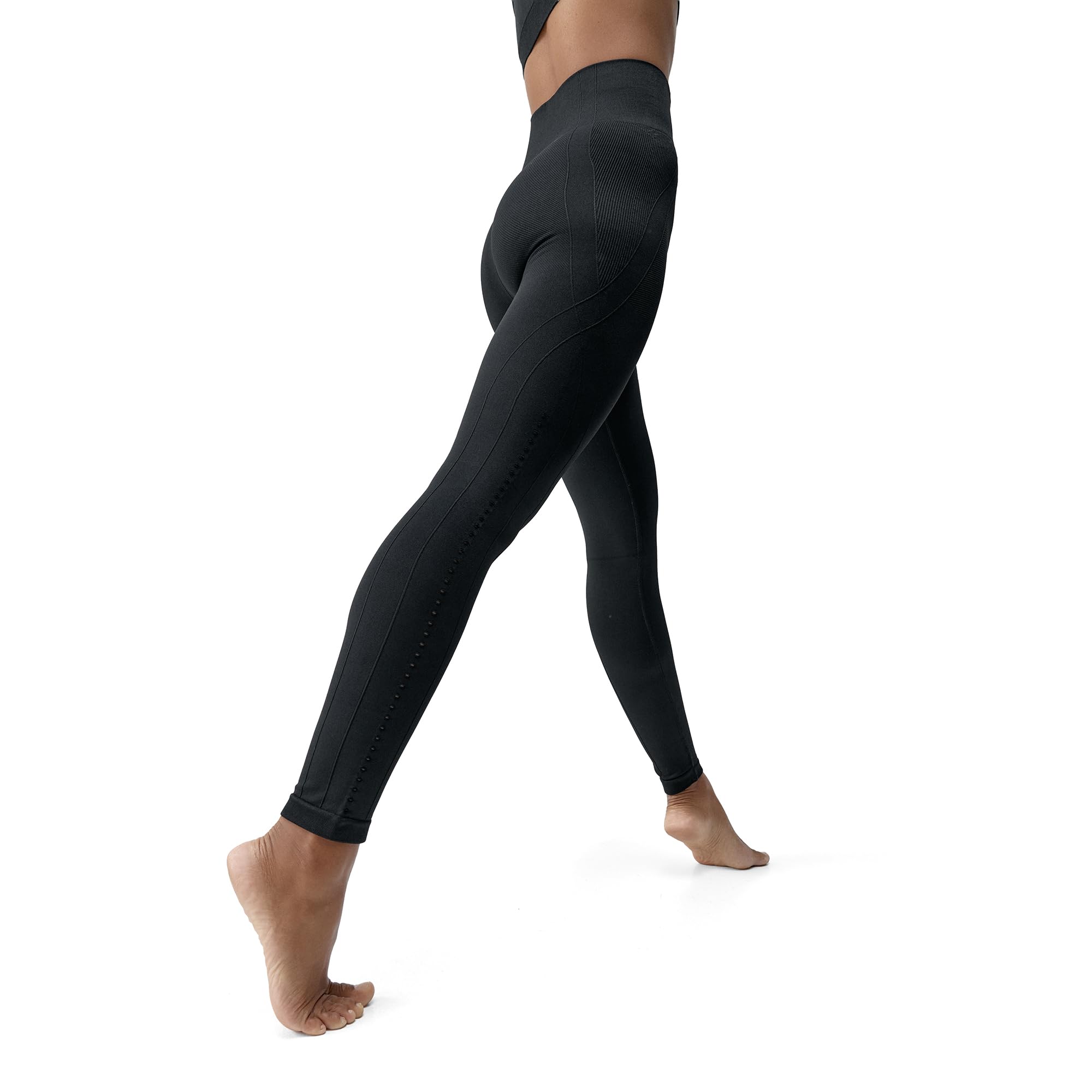 BORN Damskie Legginsy Shantala, Bezszwowe, Do Ćwiczeń, Biegania, Treningowe, Sportowe, Z Wysokim Stanem, O Pełnej Długości