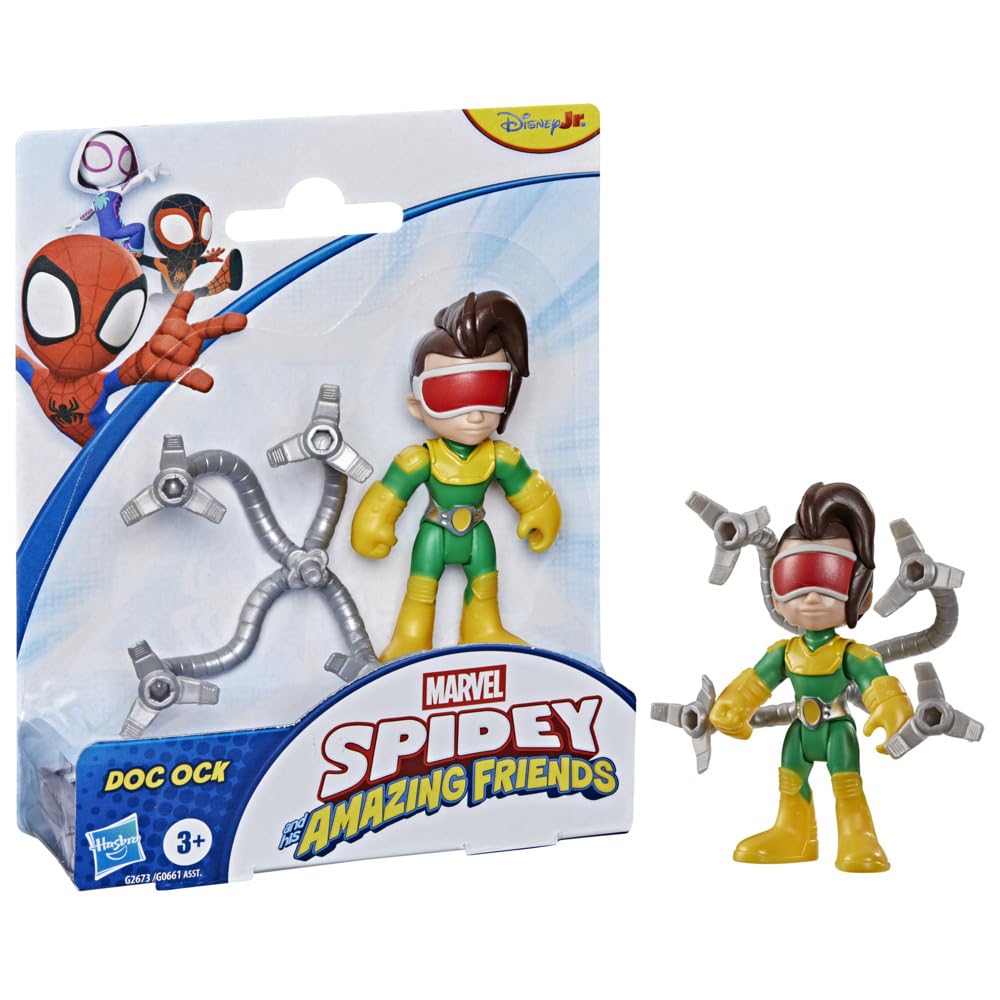 Doc Ock z serialu ""Spidey i super-kumple"" Marvela, zabawka z dodatkiem, figurki w skali 7,6 cm, zabawki z superbohaterami dla dzieci, wiek: od 3 lat