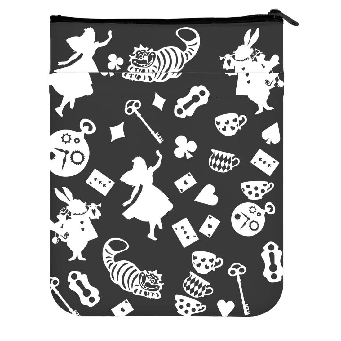 MAOFAED Fairy Tales Inspired Book Sleeve for Book Lover Wonderland Book Protector for Paperback Hardcover (ali Wonderland)