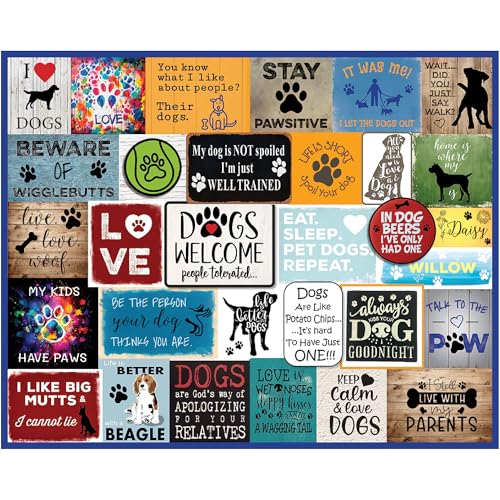 White Mountain Rompecabezas 300 Piezas Collage Divertido de Animales, Me Encantan los Perros | Piezas Grandes, Regalo para Adultos y Familia, 18"x24" miniatura 3
