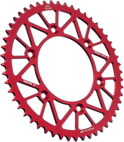 Miniatura 3 de JT Sprockets JTA210.44RED Red Racelite Anodizado Aluminio 7075 T6 Piñón Trasero, Solo
