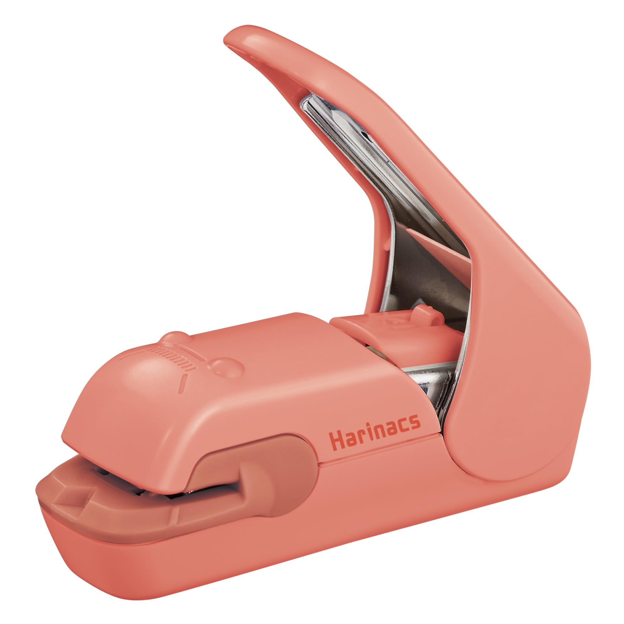 Kokuyo Stapler, No Holes, Needleless Stapler Harinax Press, Salmon Pink SLN-MPH105VP : Office Products