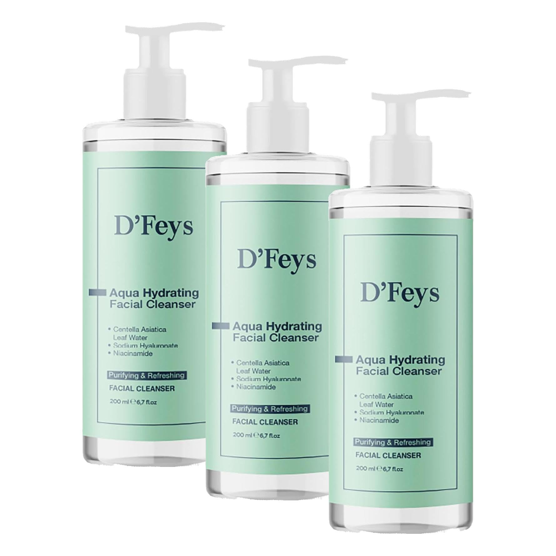 D'feys Yüz Temizleme Jeli 200 ml (3 paketi)