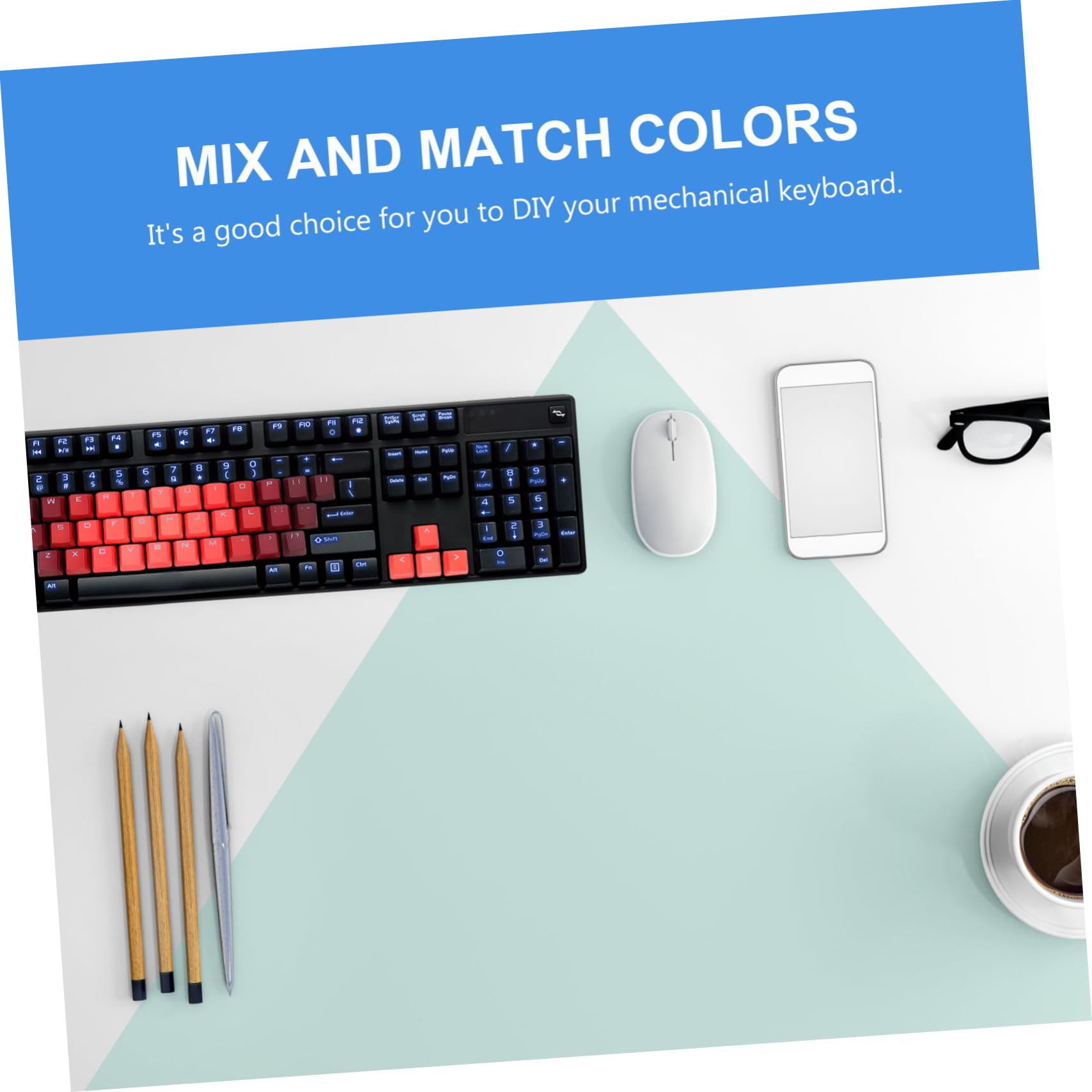 Homoyoyo 3ensembles Clés pour Claviers Mécaniques Keycaps Et Personnalisables pour Expérience De Jeu Immersive