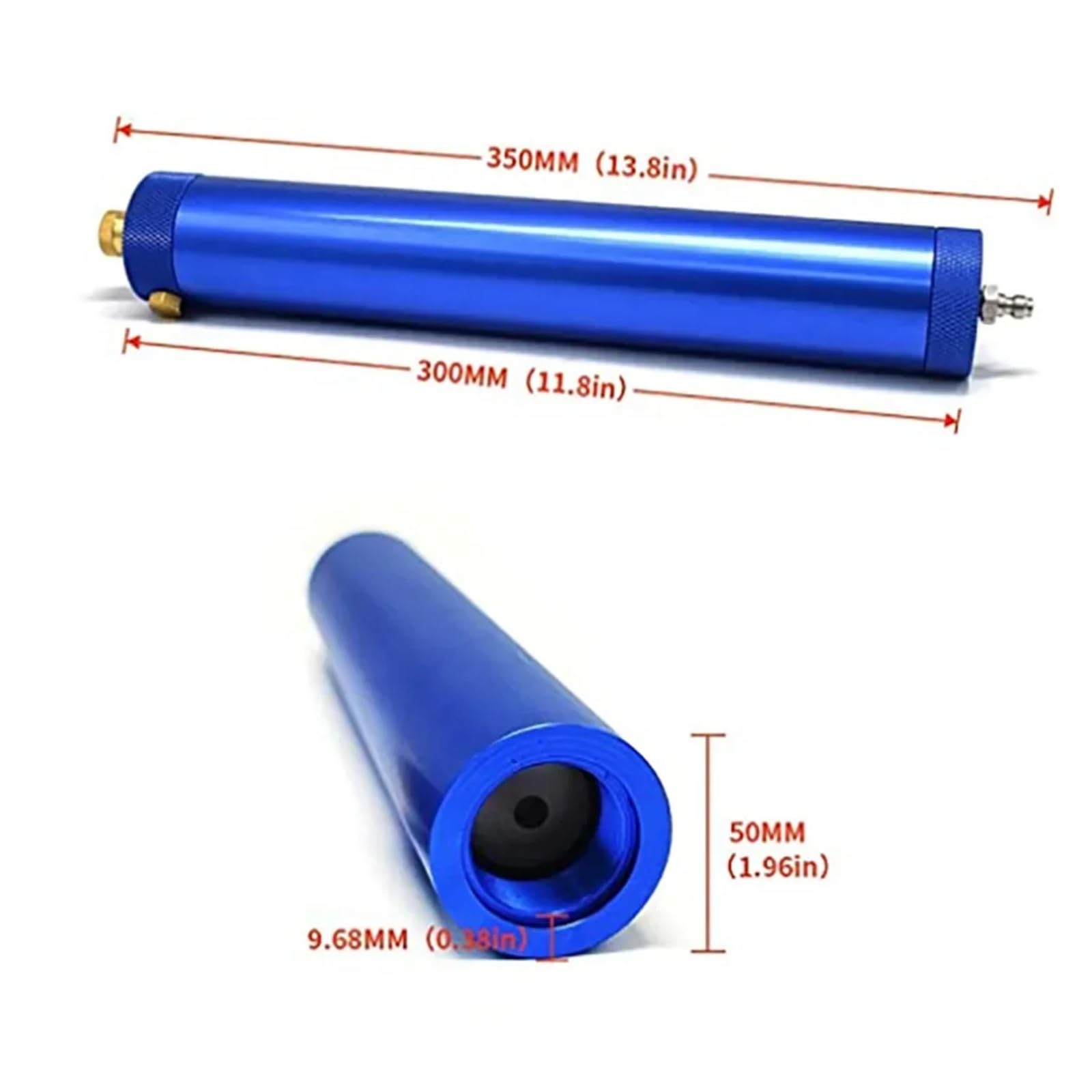 Filtro for compressore d'Aria ad Alta Pressione da 300 Bar, 30 MPa, 4500 psi, Cilindro sommergibile, separatore Olio-Acqua a Carbone Attivo for Rimuovere Gli odori(Yellow)
