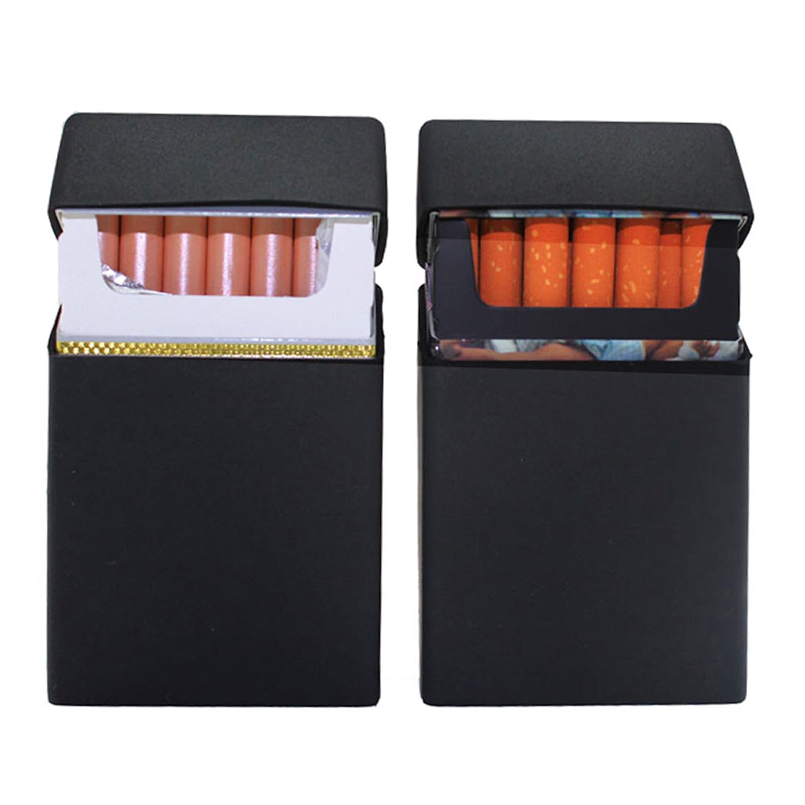 reusable cigarette case Amazon.com: 2Pcs Boshiho Soft Silicone Cigarette Case Holder for Men  -Standard 20 Pcs Cigarette Box Protector Lightweight and Waterproof (Black)  : Health & Household