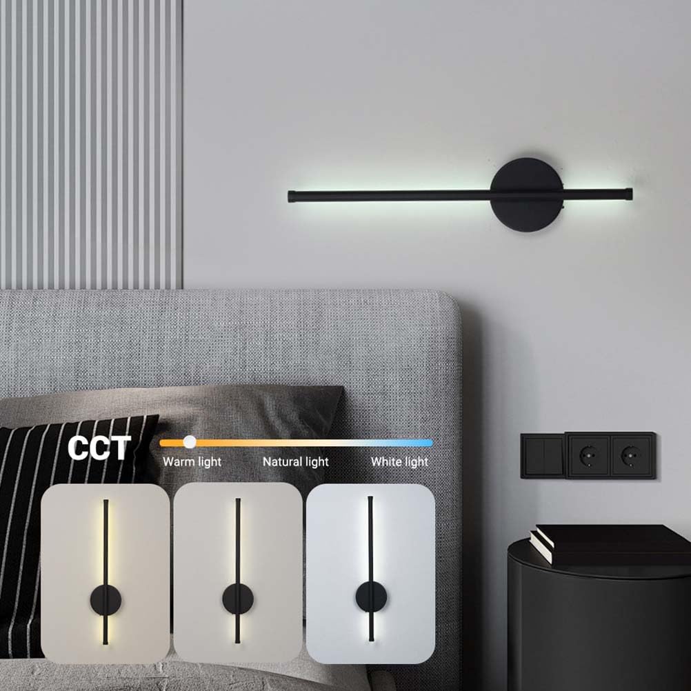 Applique da Interno a LED Senza Collegamento alla Rete elettrica, Lampada Ricaricabile a Striscia Lunga con Telecomando, dimmerabile, Illuminazione Wireless USB per Camera da Letto