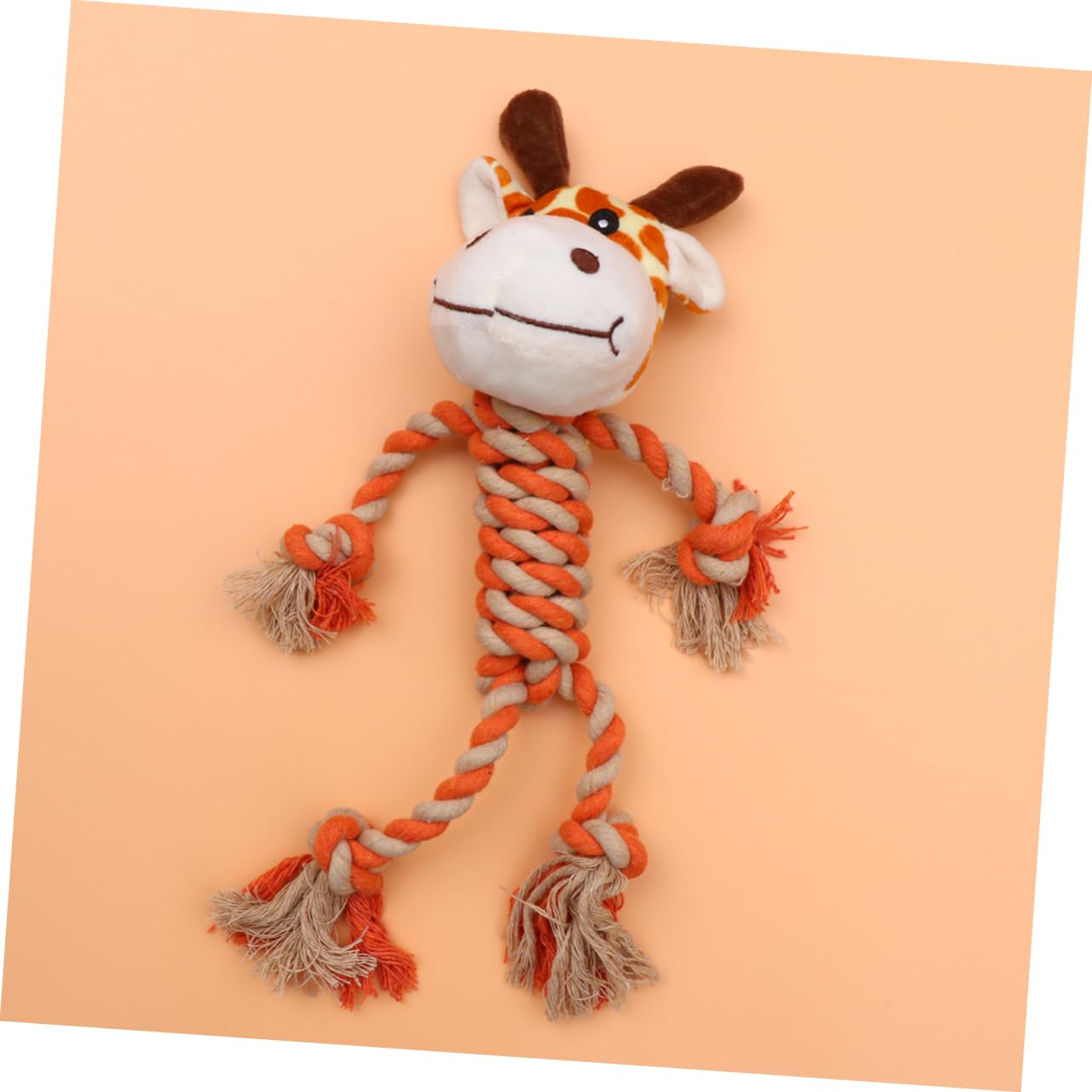 SEWOART Pet Toy Dog Cotton Rope Plush Toy Woven Chewing Fun Animal for Pet's Play and Boredom Relief